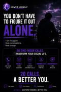 20 1-Hour Weekly Personal Lonely Coaching Calls
